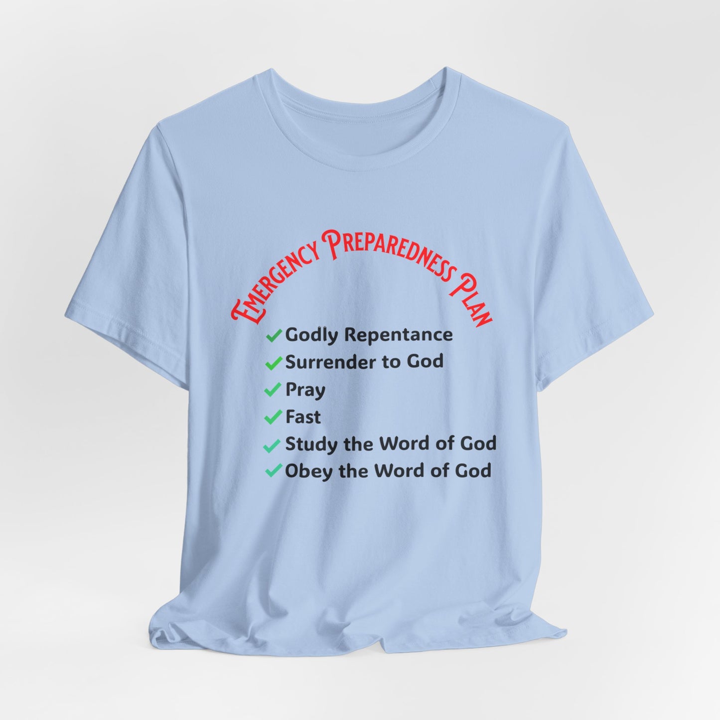 Emergency Preparedness Plan, Faith-Based, Christian