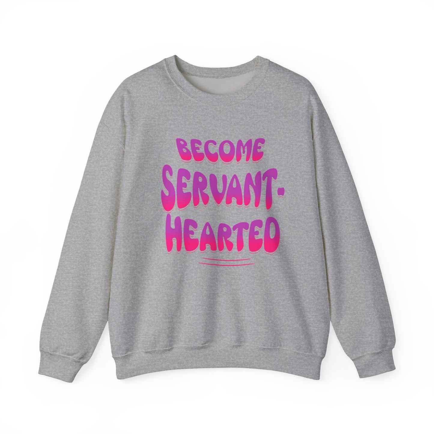 Become Servant-Hearted, Faith-Based, Repentance, Unisex Heavy Blend Sweatshirt
