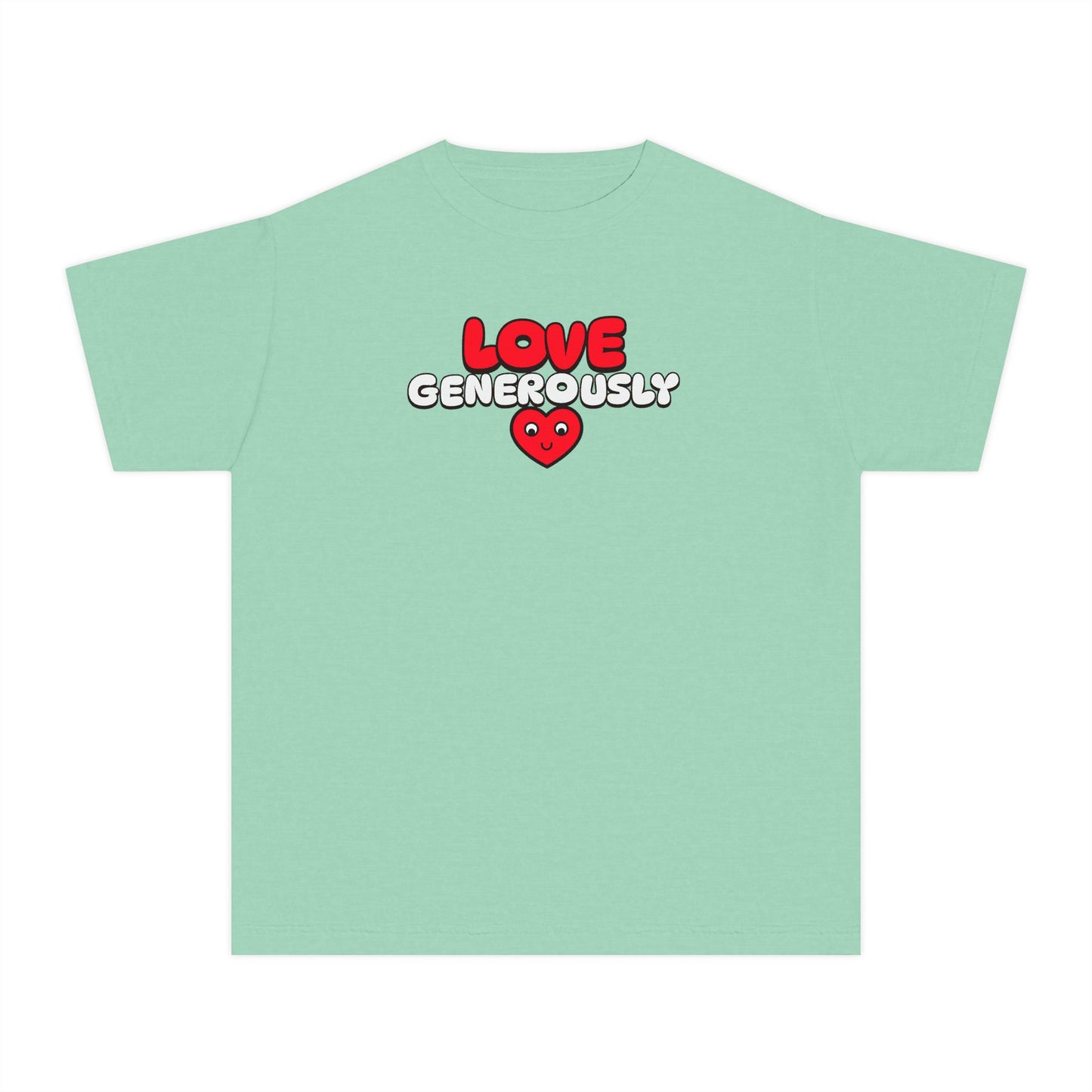 Youth Tee — "Love Generously", Faith-Based