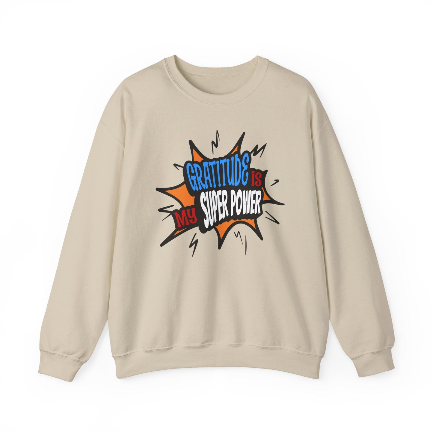 Gratitude is My Superpower, Please God, Faith-Based, Repentance, Unisex Heavy Blend Sweatshirt