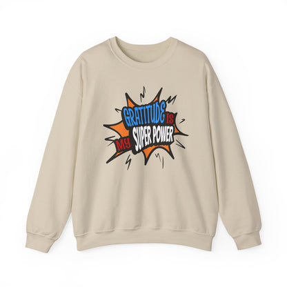 Gratitude is My Superpower, Please God, Faith-Based, Repentance, Unisex Heavy Blend Sweatshirt