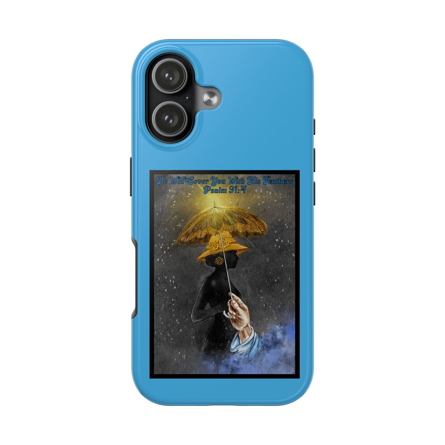 He Will Cover You With His Feathers, Phone Case, Christian, Faith-Based