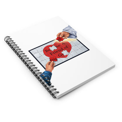 Become A Friend of God-Spiral Ruled Journal for Positivity & Gifts, Faith-Based