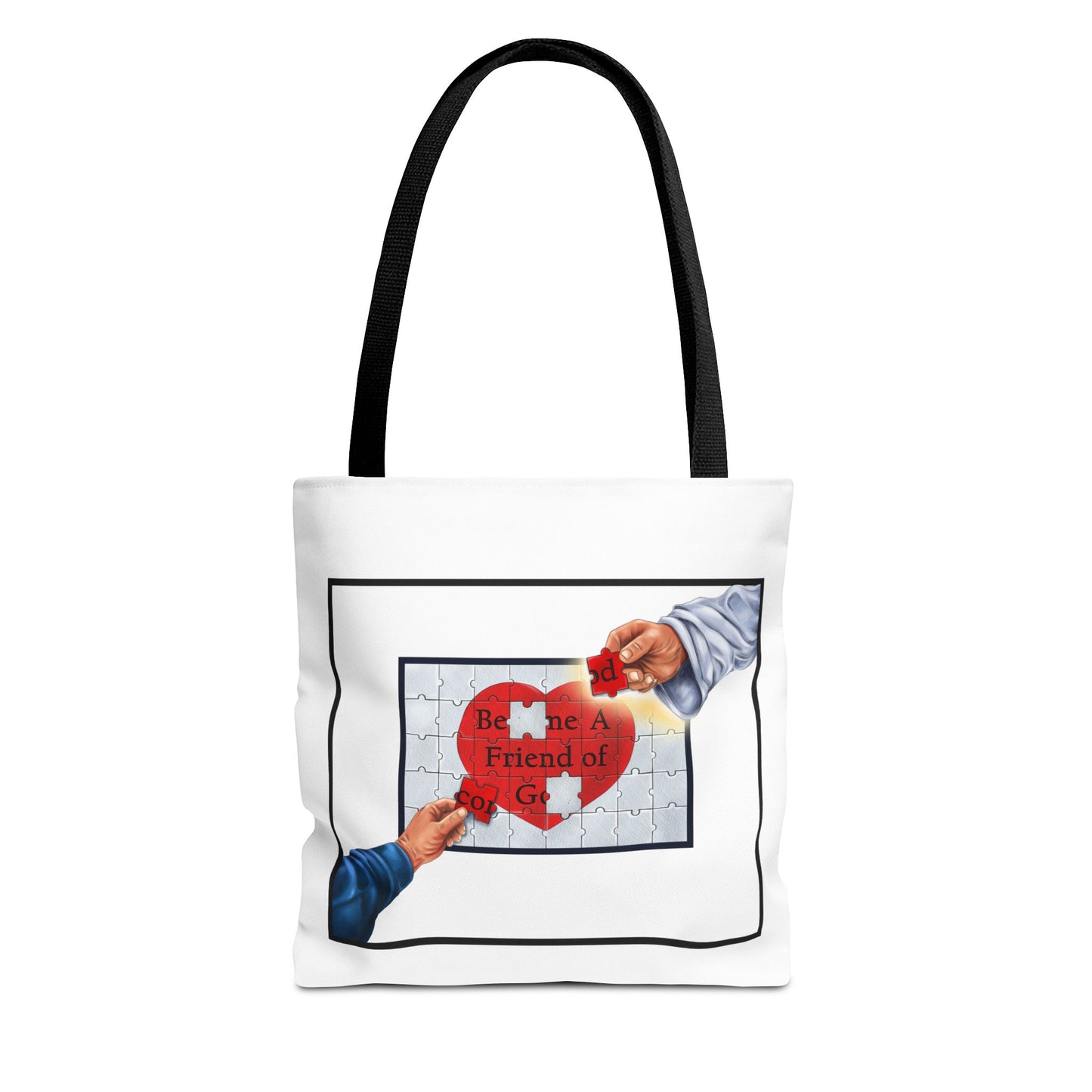 Become a Friend of God-Tote Bag, Christian Tote Bag, Inspirational Christian Gift, Bible Faith, Church Tote