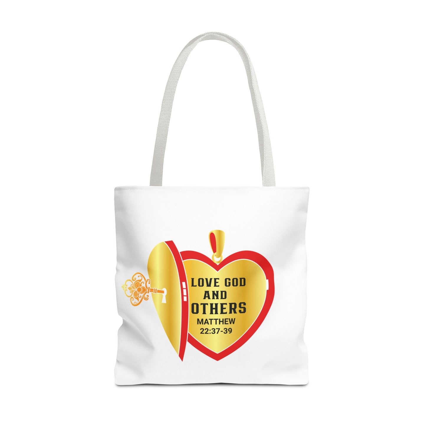 Love God & Others, Christian Tote Bag, Inspirational, Bible Faith
