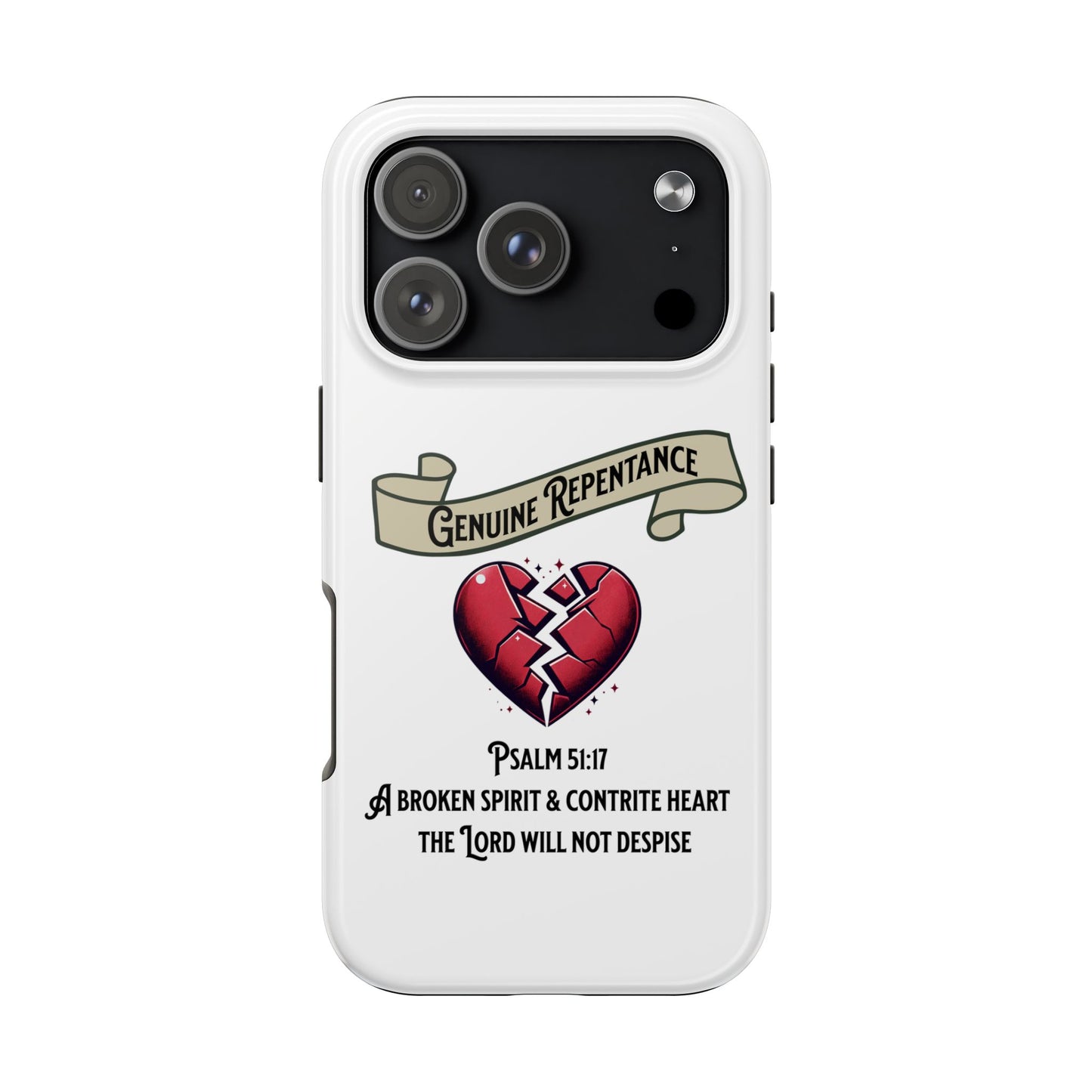 Genuine Repentance, Phone Case, Christian, Faith-Based