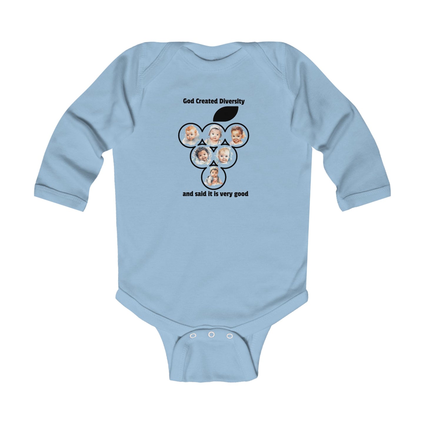 Infant Bodysuit – “God Created Diversity and Salt It Is Very Good” Cute Baby Onesie