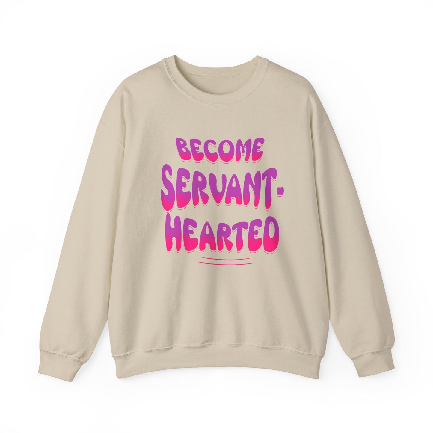Become Servant-Hearted, Faith-Based, Repentance, Unisex Heavy Blend Sweatshirt