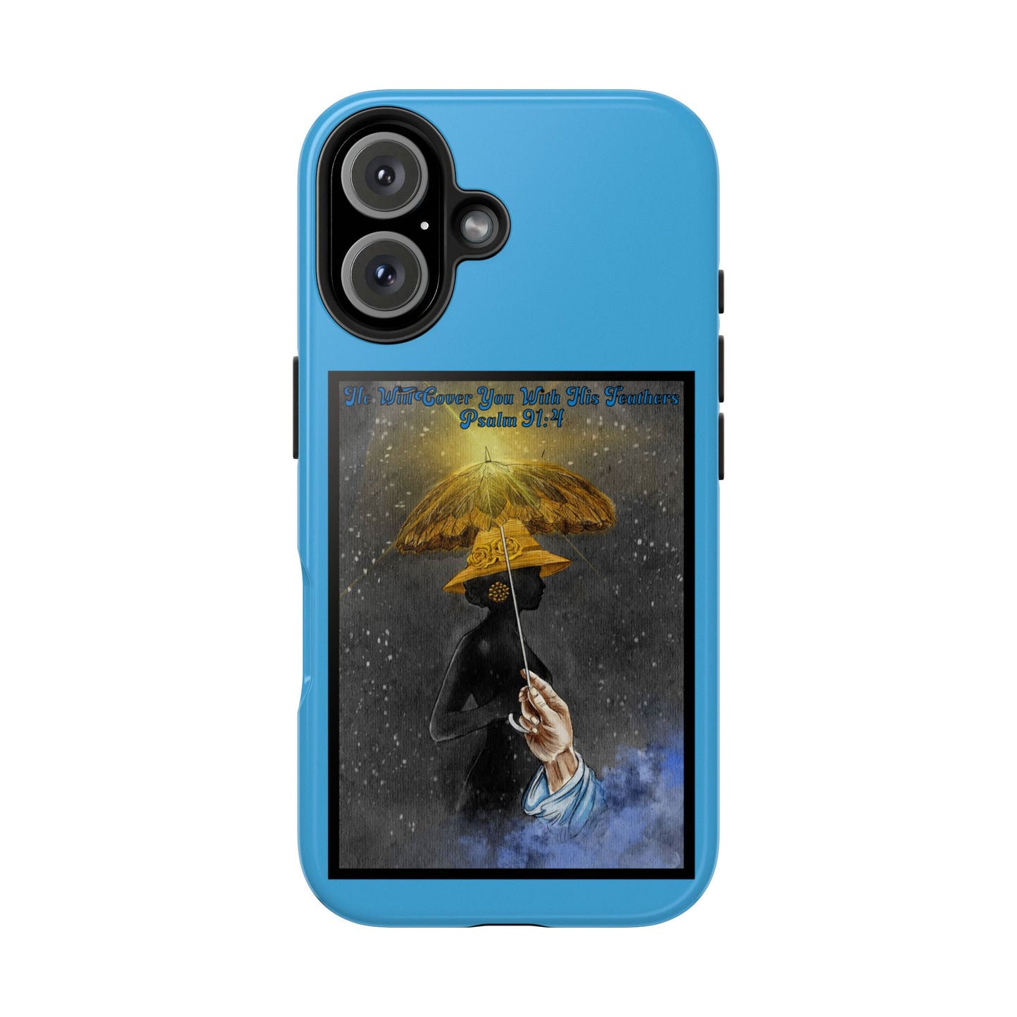 He Will Cover You With His Feathers, Phone Case, Christian, Faith-Based
