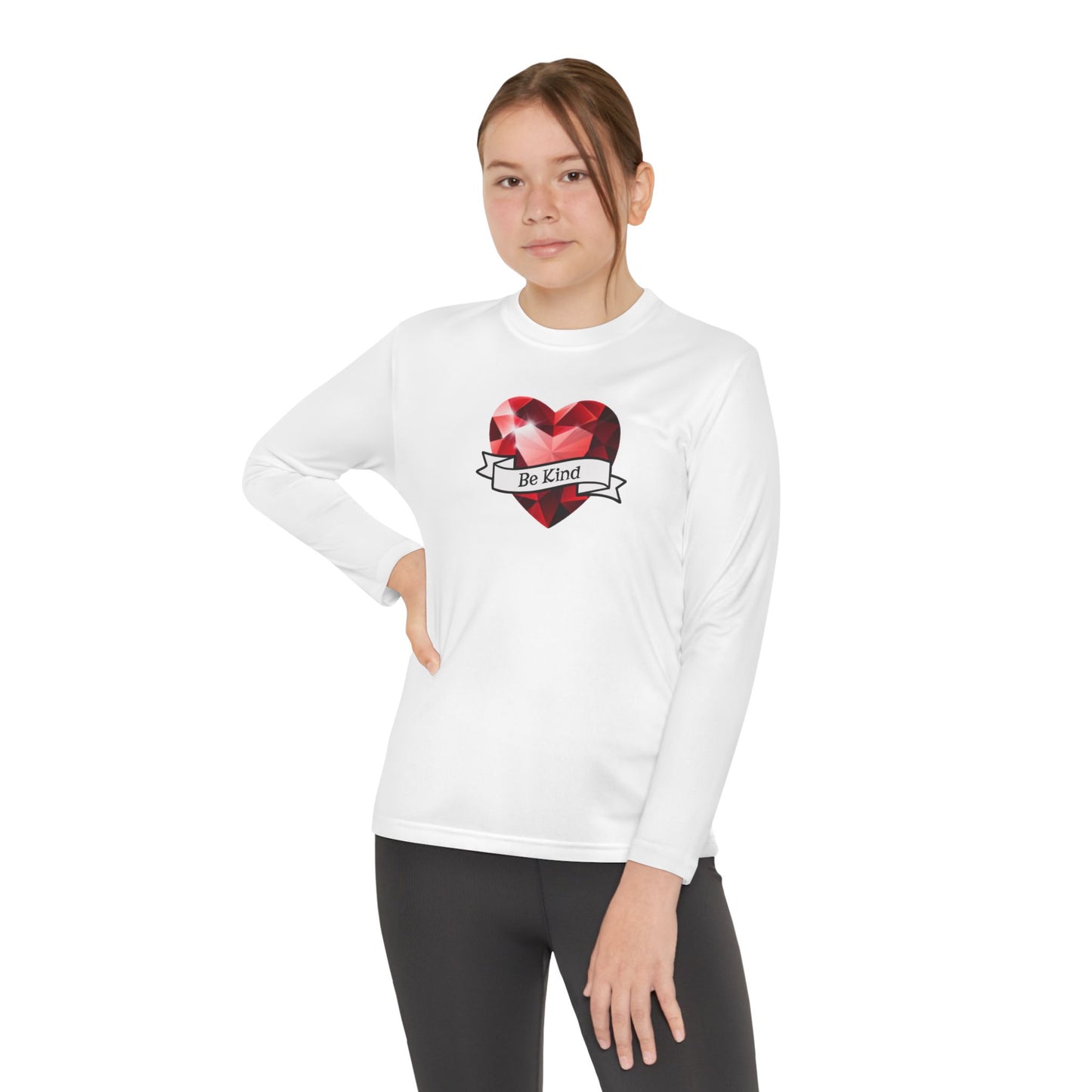 Be Kind, Youth Long Sleeve Tee — Christian, Faith-Based