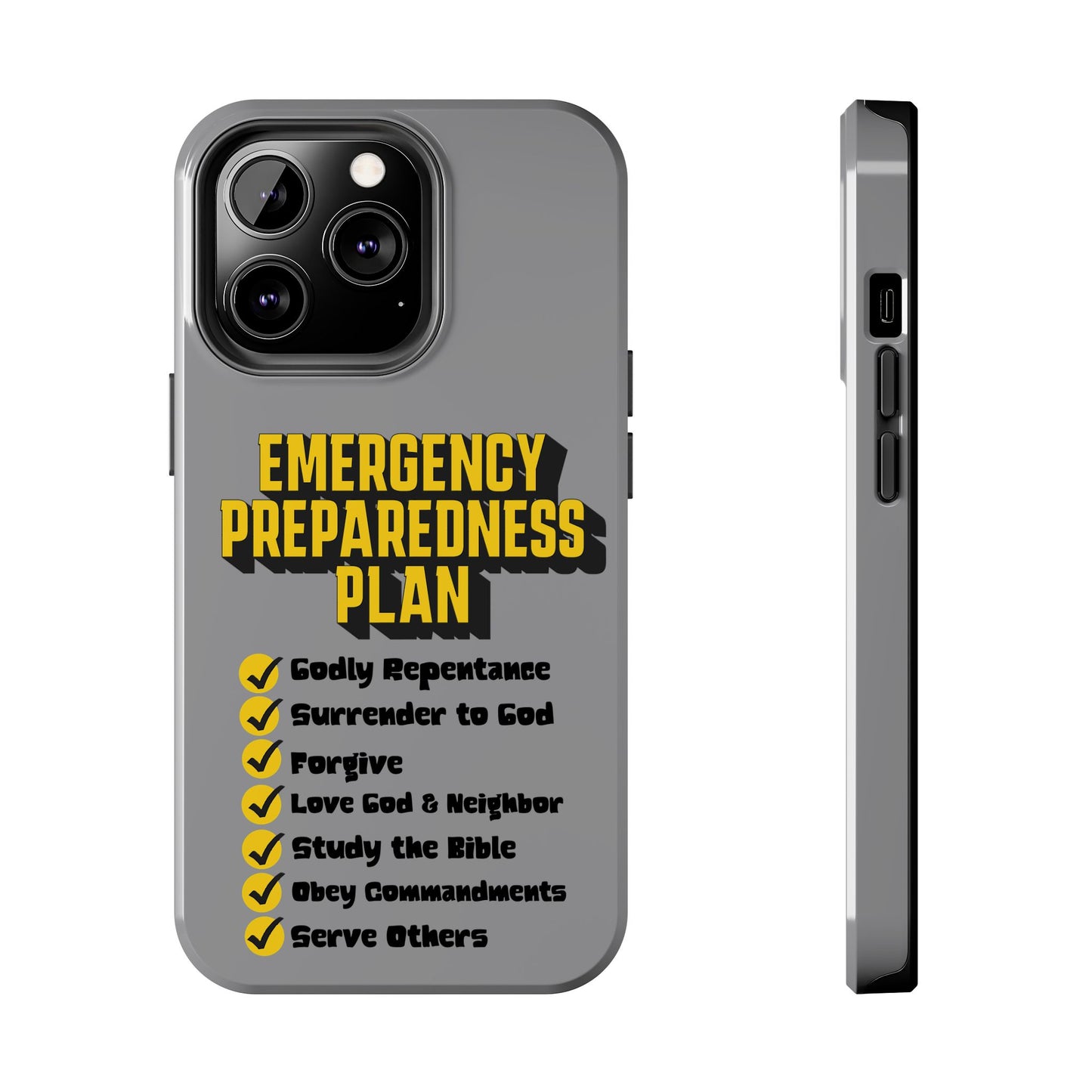 Emergency Preparedness Plan, Phone Case, Christian, Faith-Based