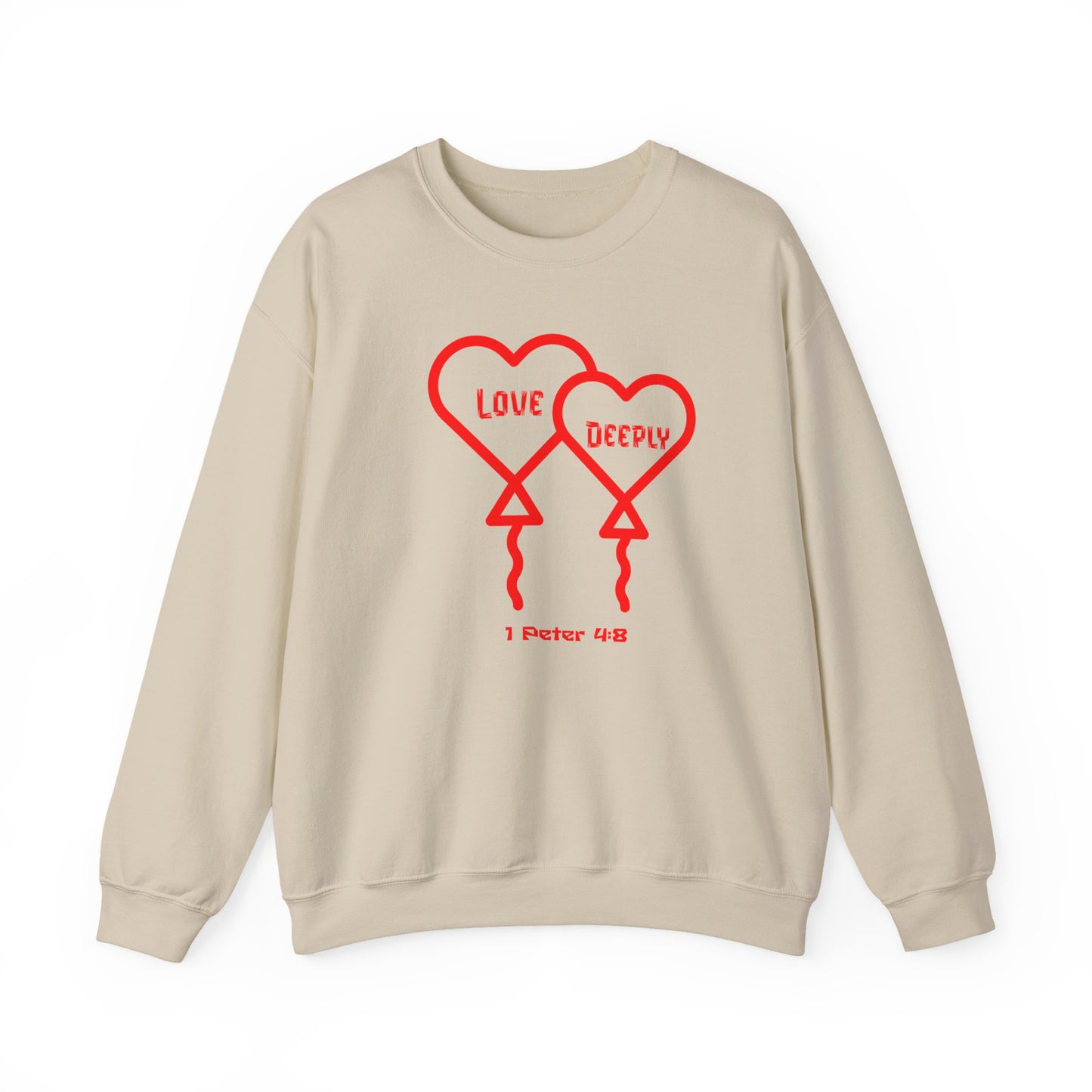 Love Deeply, Faith-Based, Repentance, Unisex Heavy Blend Sweatshirt