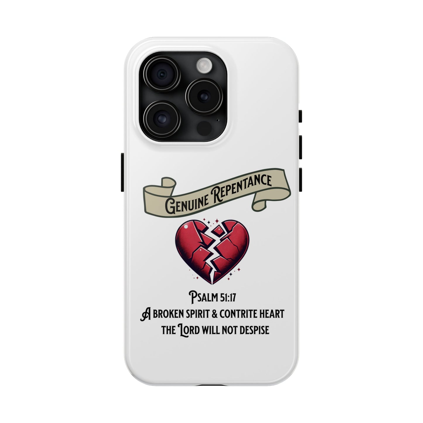 Genuine Repentance, Phone Case, Christian, Faith-Based
