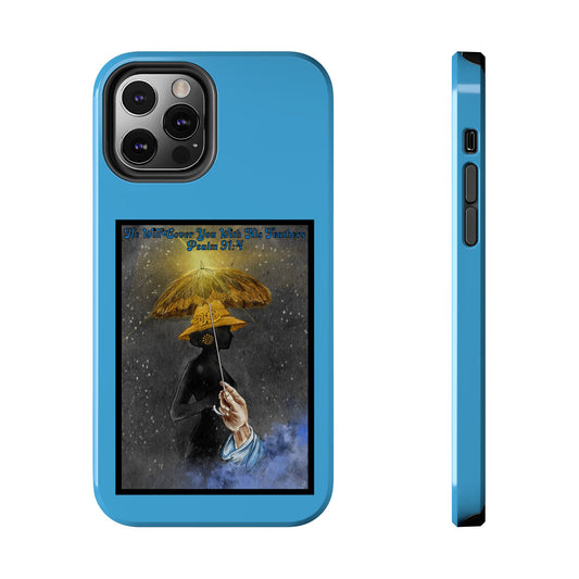 He Will Cover You With His Feathers, Phone Case, Christian, Faith-Based