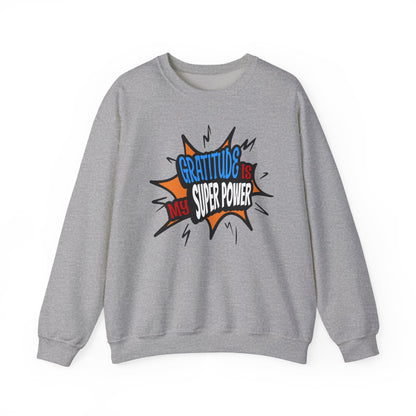 Gratitude is My Superpower, Please God, Faith-Based, Repentance, Unisex Heavy Blend Sweatshirt