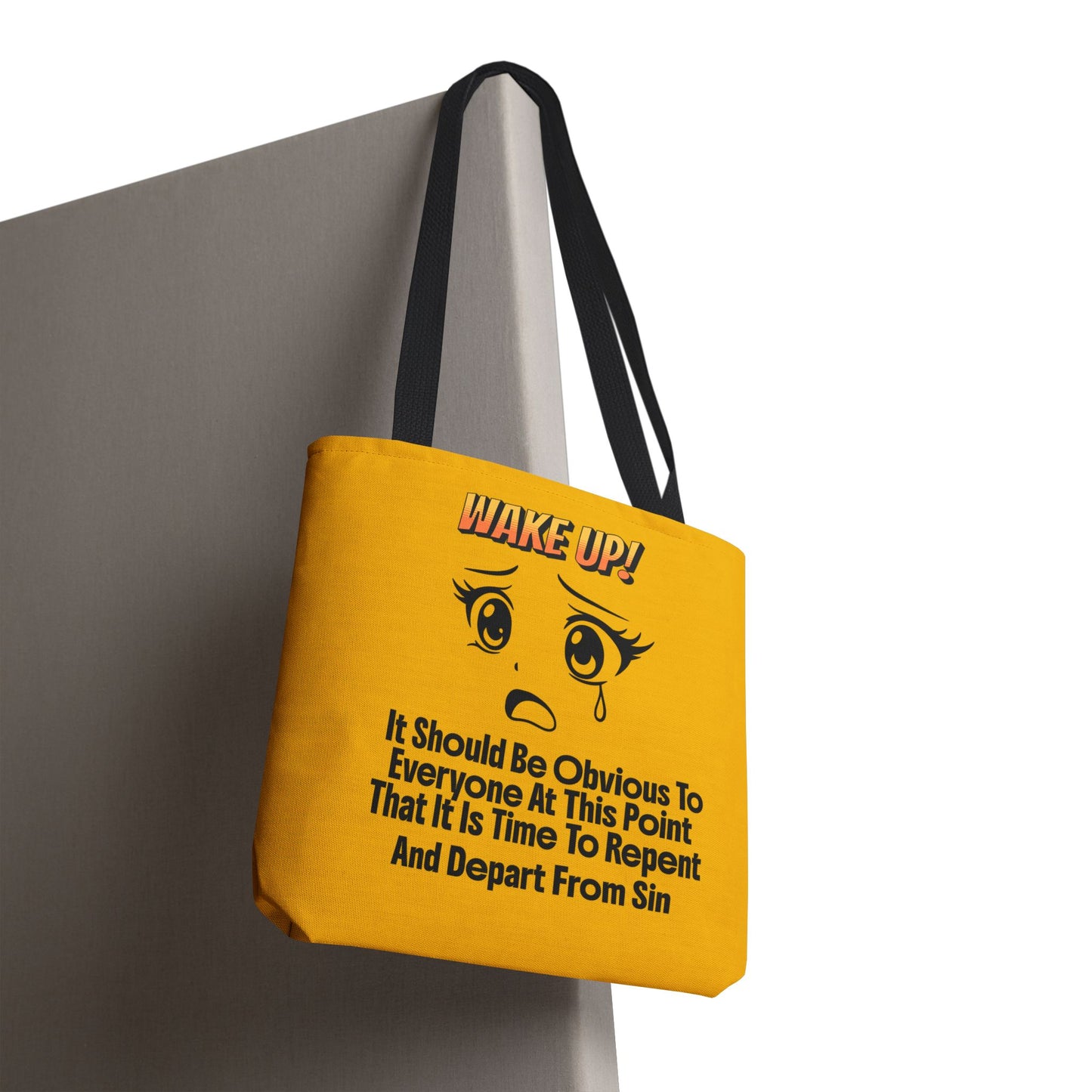 Wake Up! Christian Tote Bag, Inspirational Christian Gift, Bible Faith