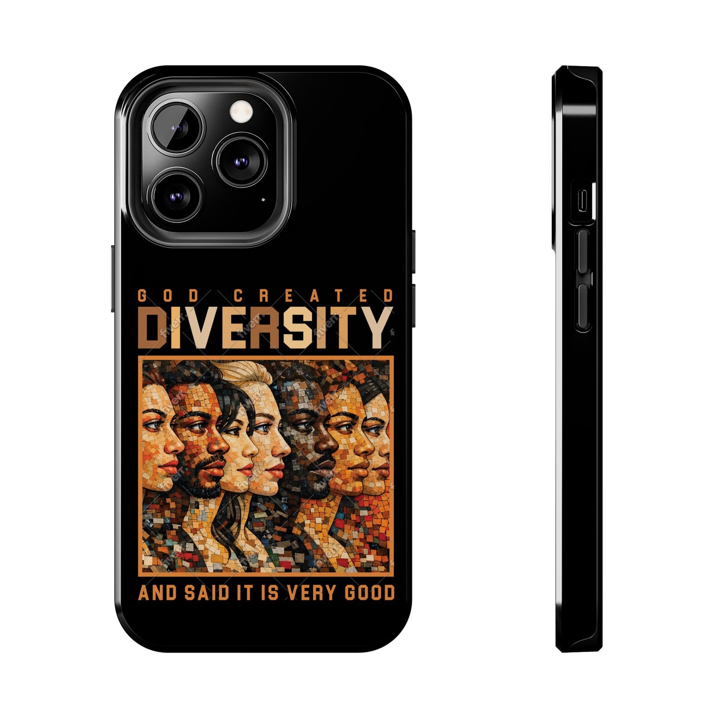 God Created Diversity and Said It Is Very Good, Phone Case, Christian, Faith-Based