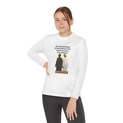 Stand Before the Lord Properly Attired, Youth Long Sleeve Tee — God Created Diversity, Christian, Faith-Based