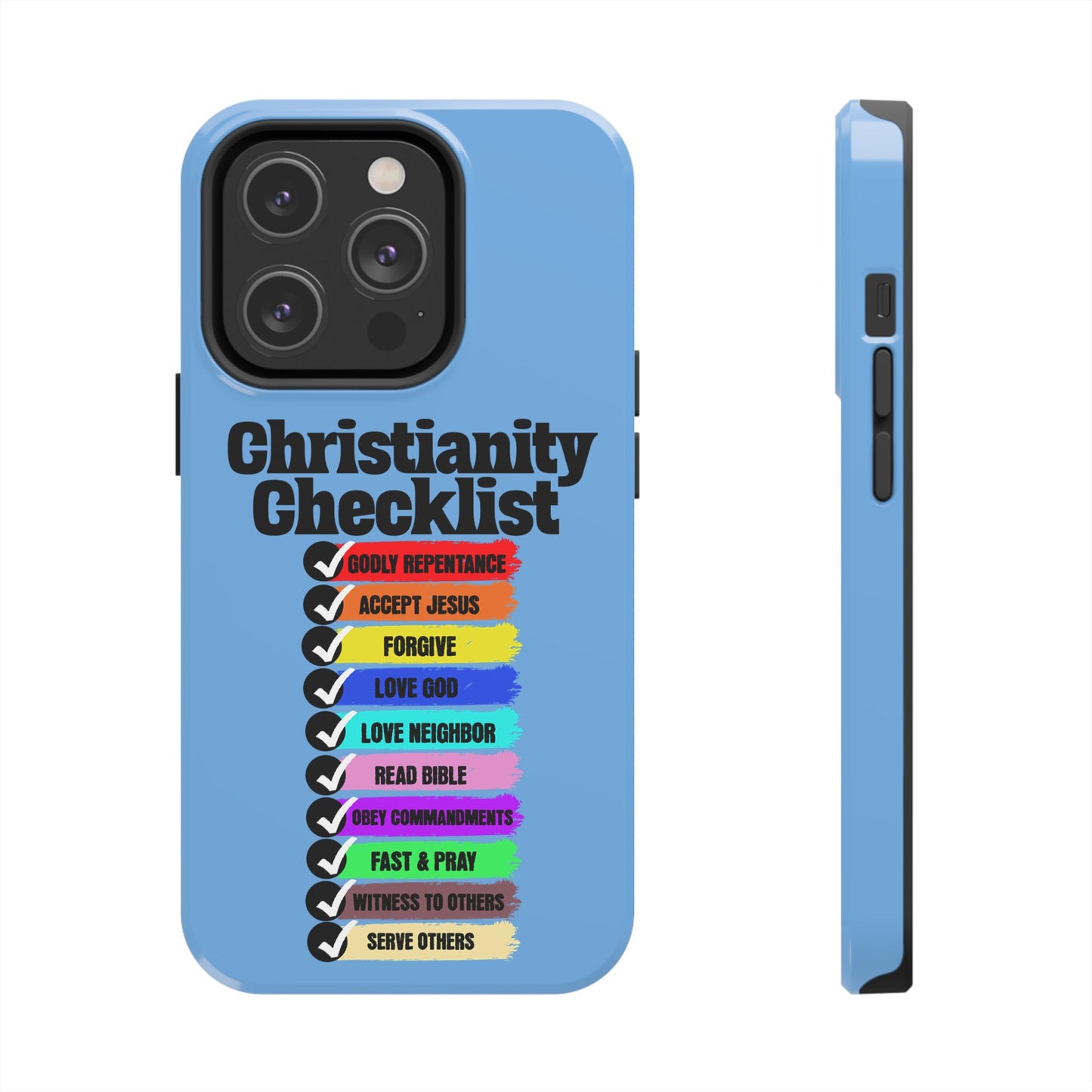 Christianity Checklist, Phone Case, Christian, Faith-Based