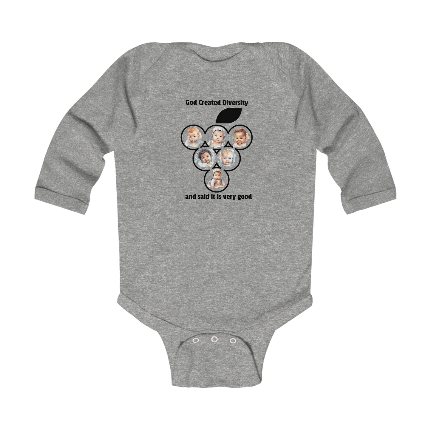 Infant Bodysuit – “God Created Diversity and Salt It Is Very Good” Cute Baby Onesie
