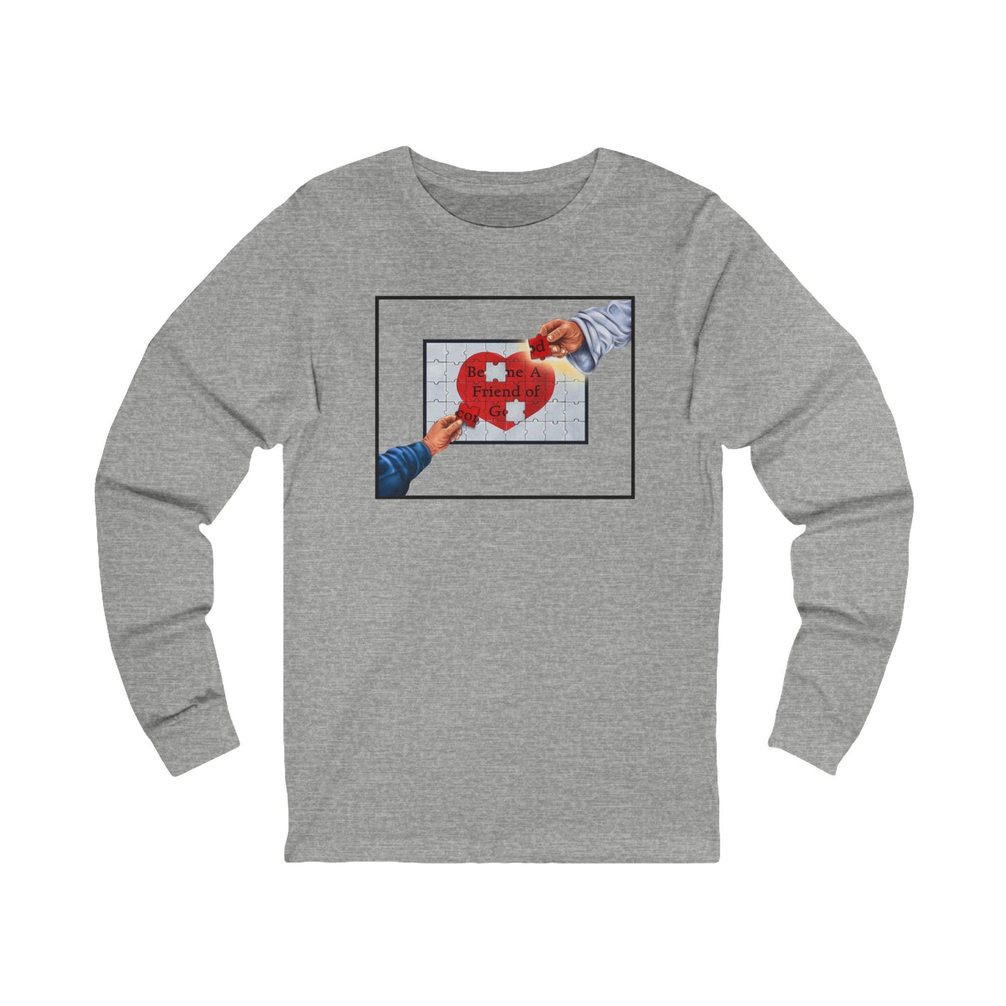 Become A Friend of God Puzzle Design (Military Green), Faith-Based, Christian