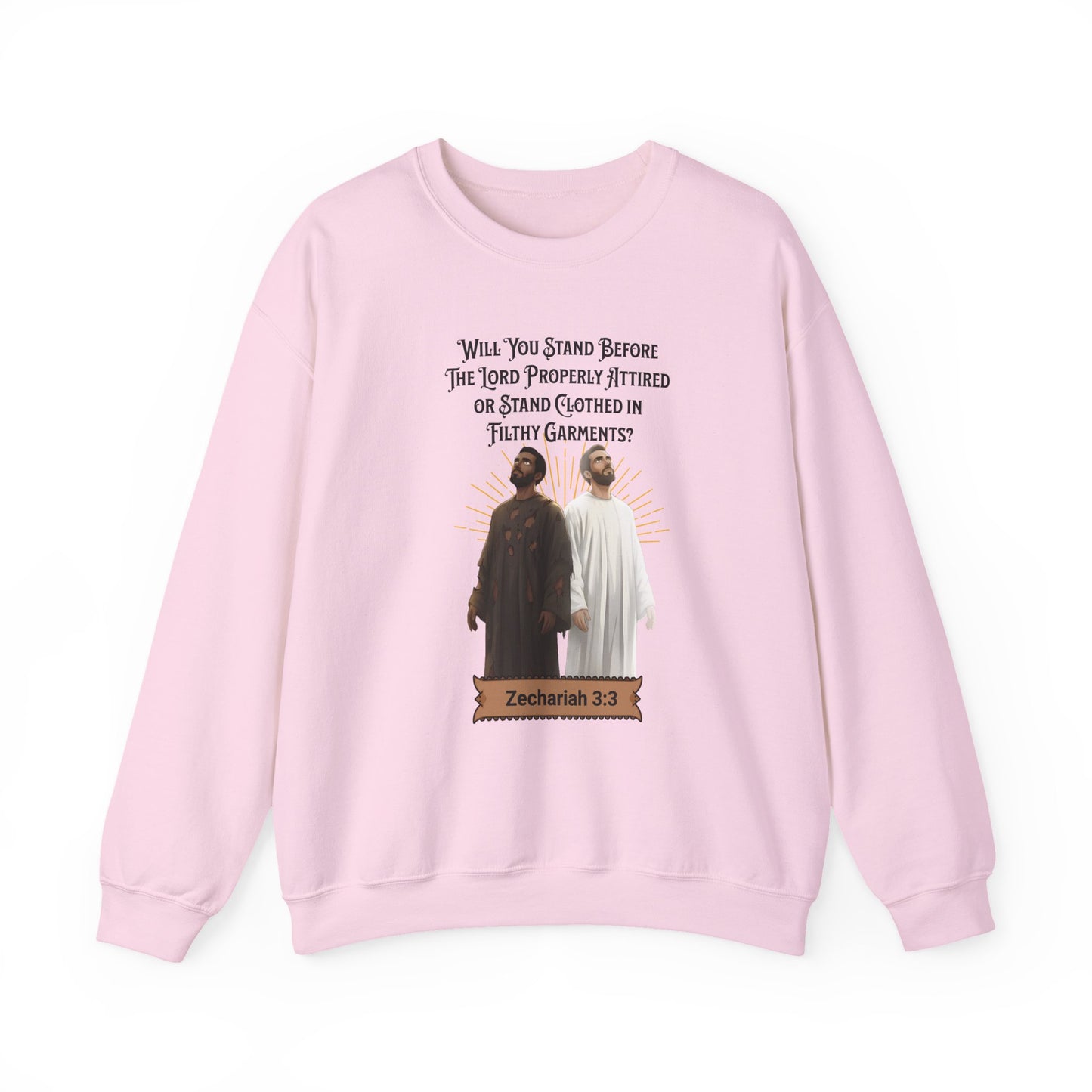 Stand Before the Lord Properly Attired, Faith-Based, Repentance, Unisex Heavy Blend Sweatshirt