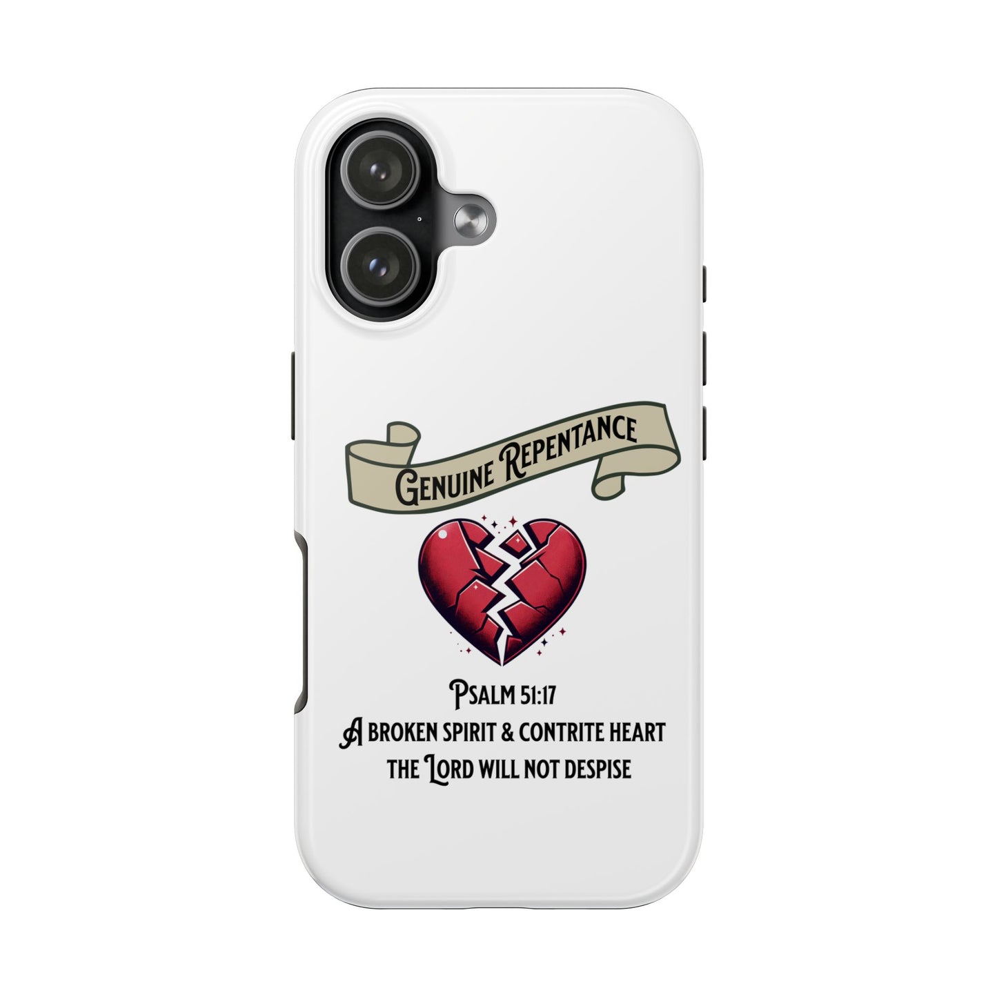 Genuine Repentance, Phone Case, Christian, Faith-Based