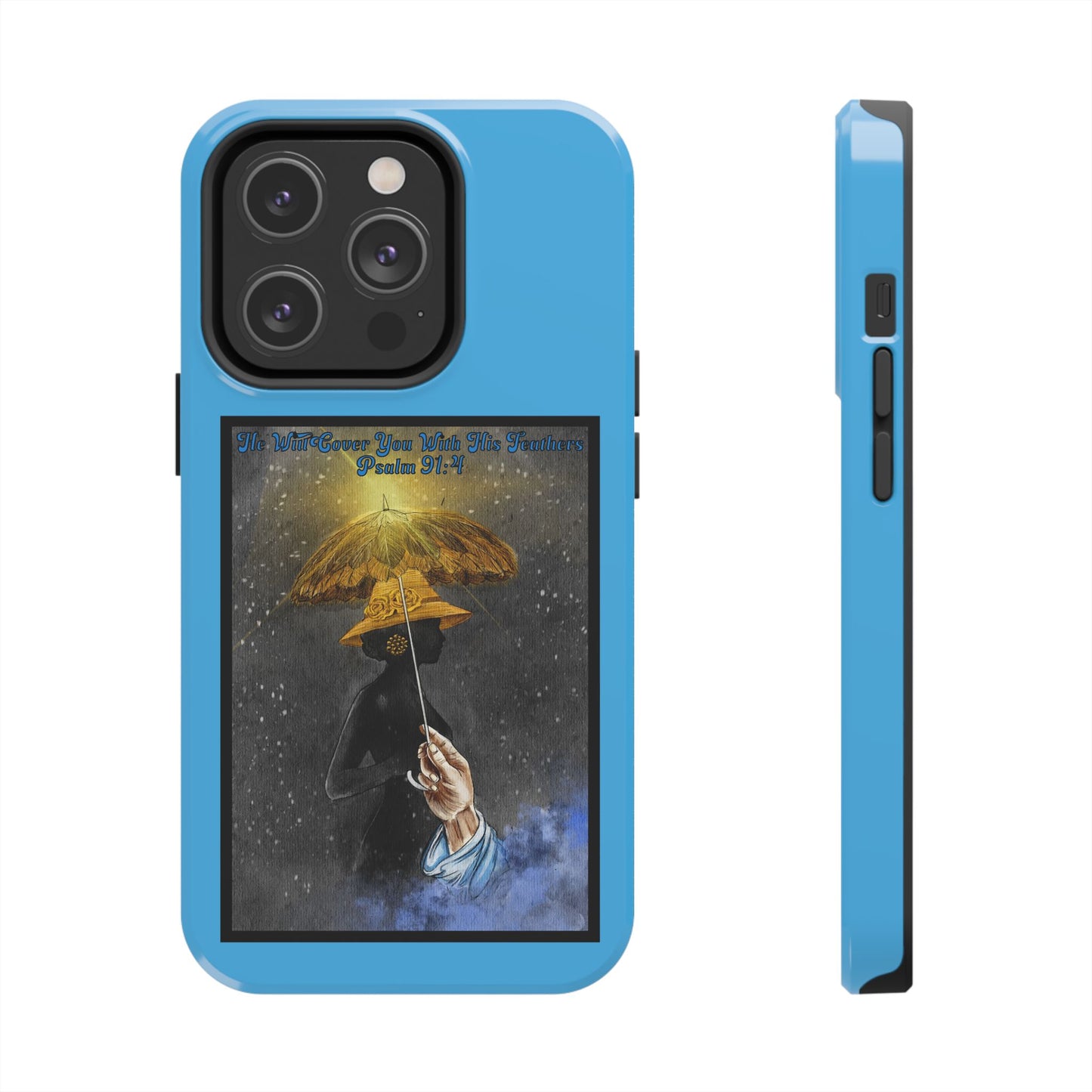He Will Cover You With His Feathers, Phone Case, Christian, Faith-Based