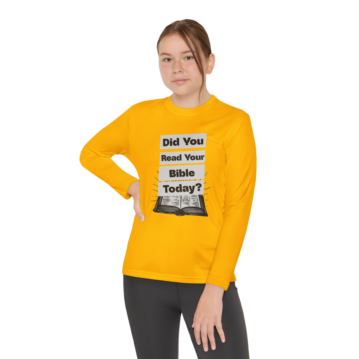 Did You Read Your Bible Today?, Youth Long Sleeve Tee — Christian, Faith-Based