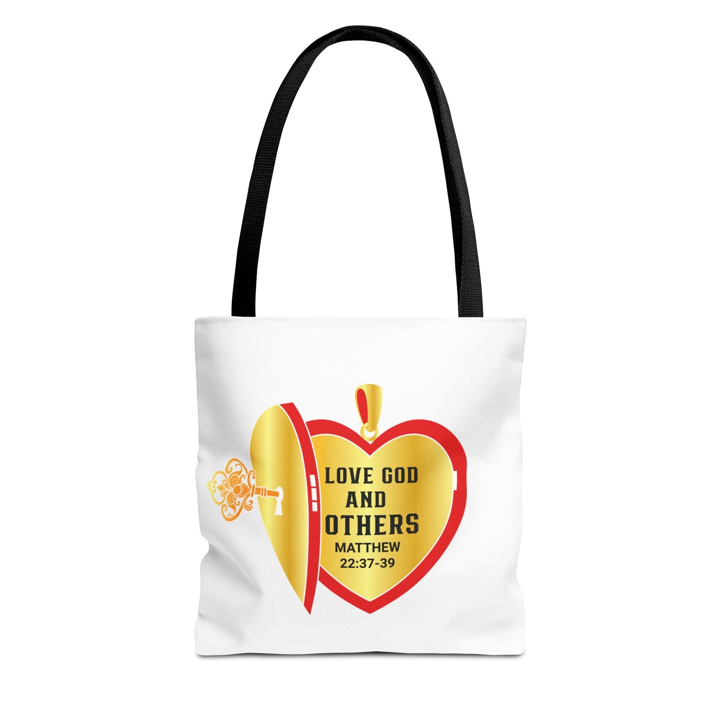 Love God & Others, Christian Tote Bag, Inspirational, Bible Faith