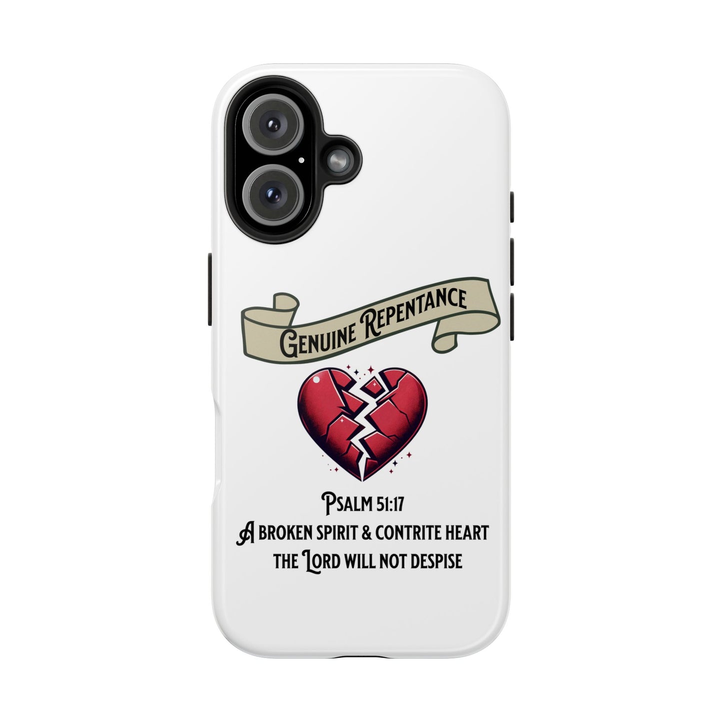 Genuine Repentance, Phone Case, Christian, Faith-Based