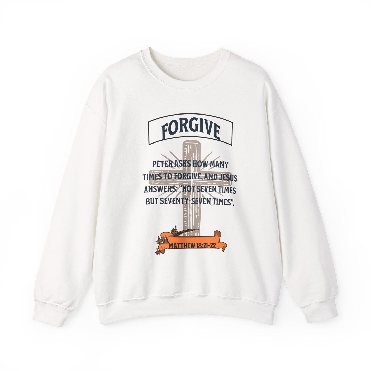 Forgive, Faith-Based, Repentance, Unisex Heavy Blend Sweatshirt