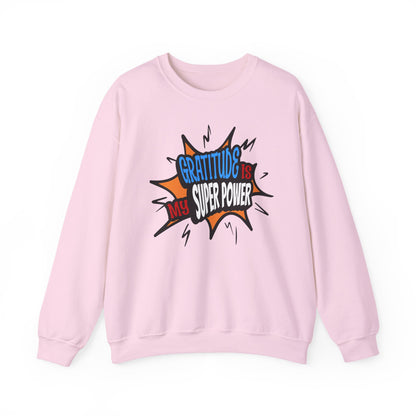 Gratitude is My Superpower, Please God, Faith-Based, Repentance, Unisex Heavy Blend Sweatshirt