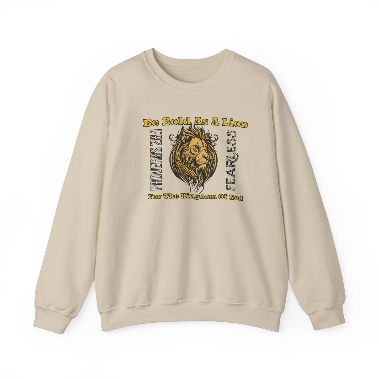Be Bold as A Lion For the Kingdom of God, Faith-Based, Repentance, Unisex Heavy Blend Sweatshirt