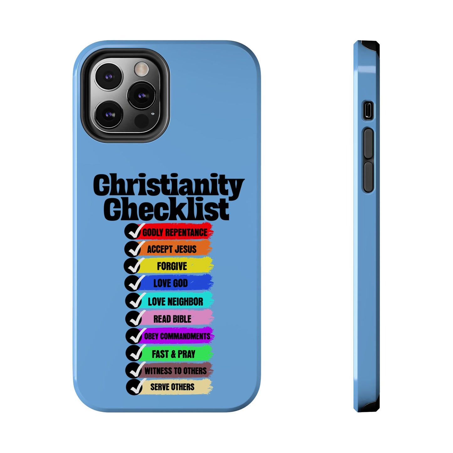 Christianity Checklist, Phone Case, Christian, Faith-Based