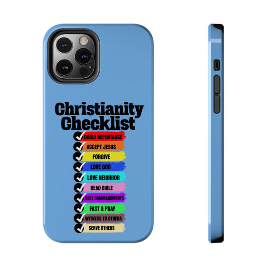 Christianity Checklist, Phone Case, Christian, Faith-Based