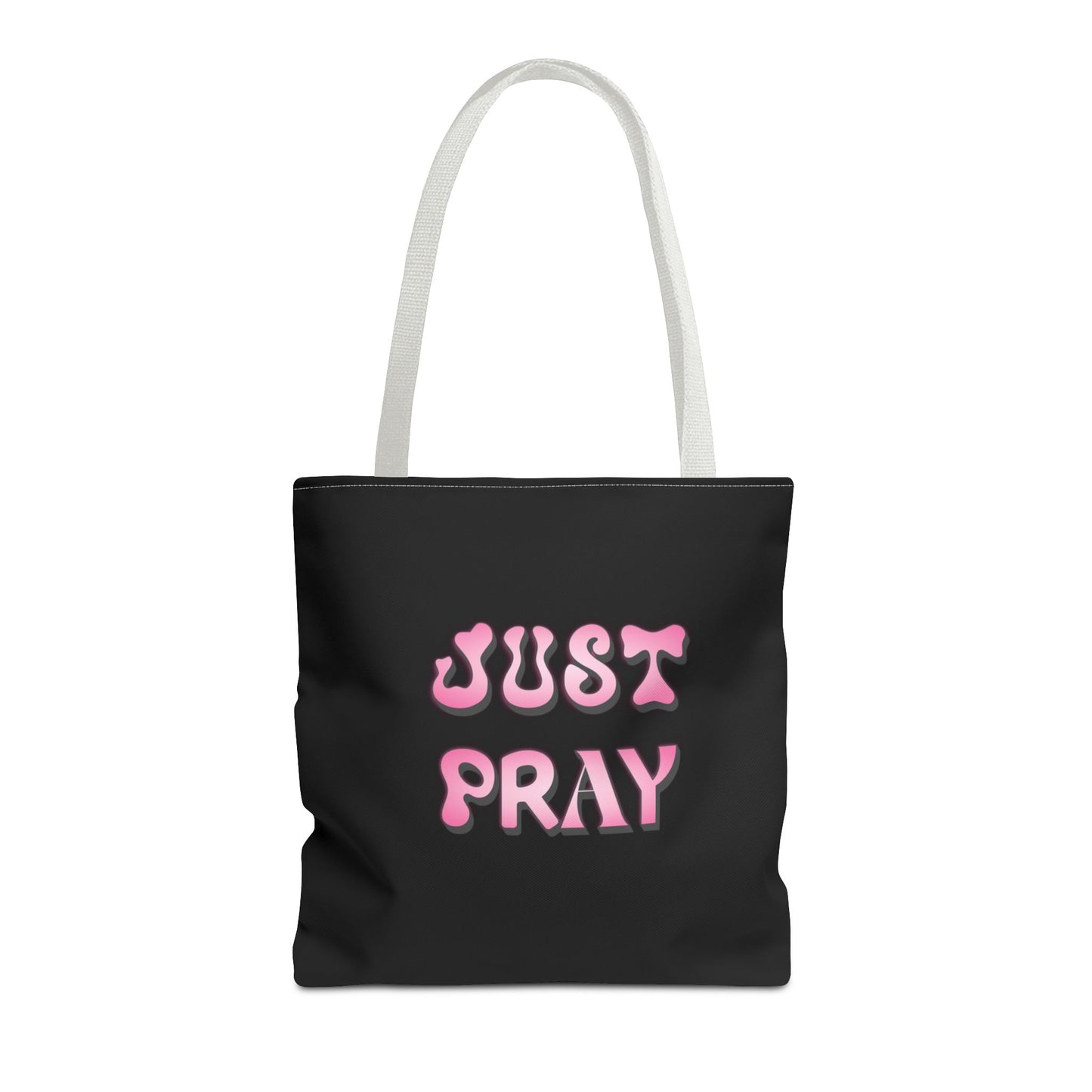 Just Pray Tote, Christian Tote Bag, Inspirational Christian Gift, Bible Faith
