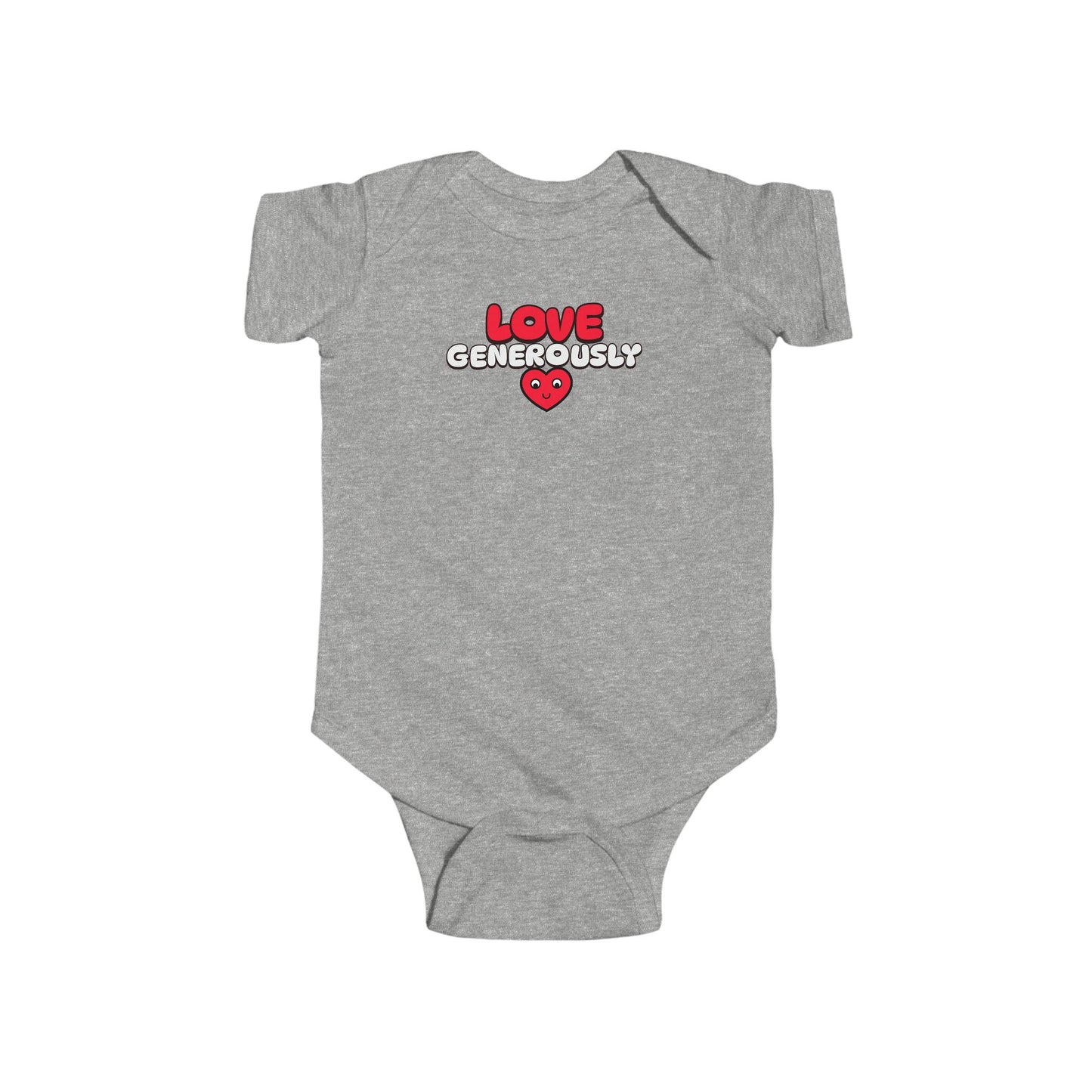 Infant Onesie-Love Generously, Christian T-Shirt, Faith