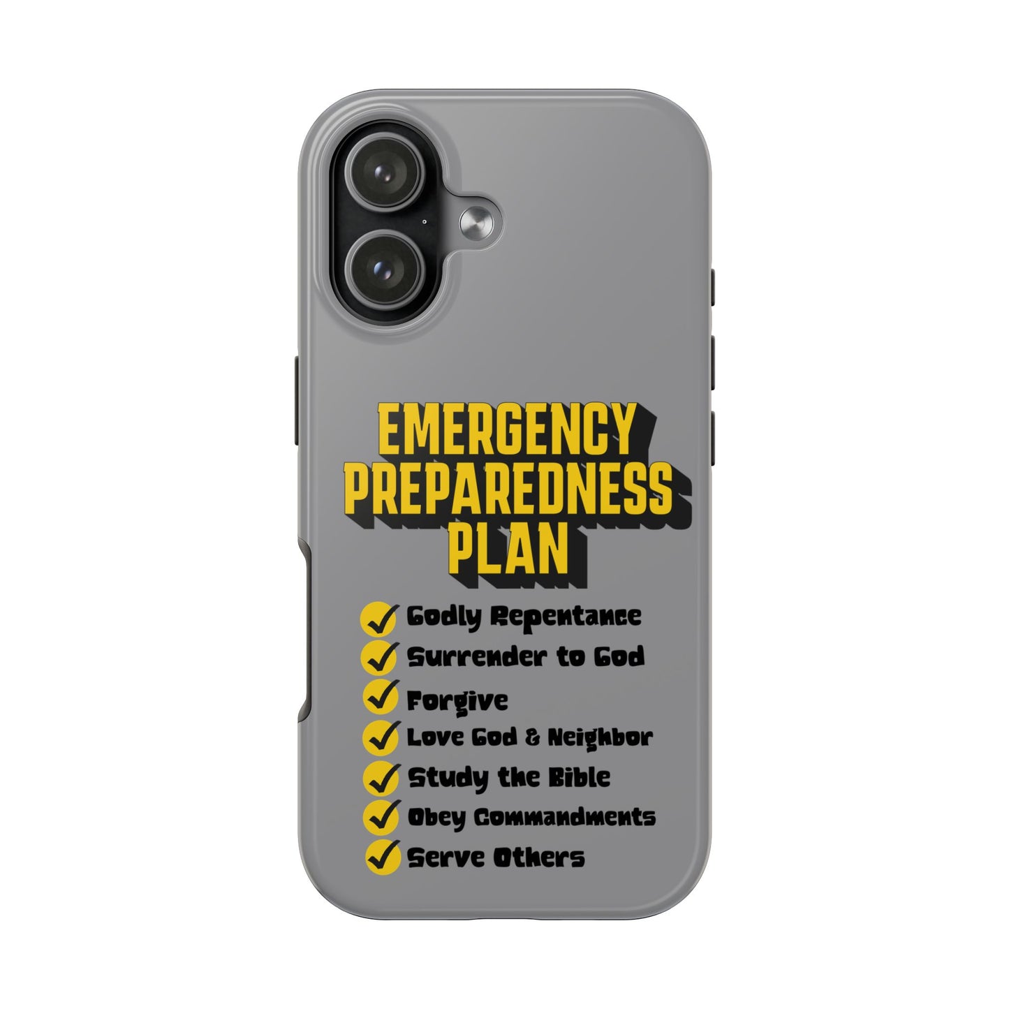 Emergency Preparedness Plan, Phone Case, Christian, Faith-Based