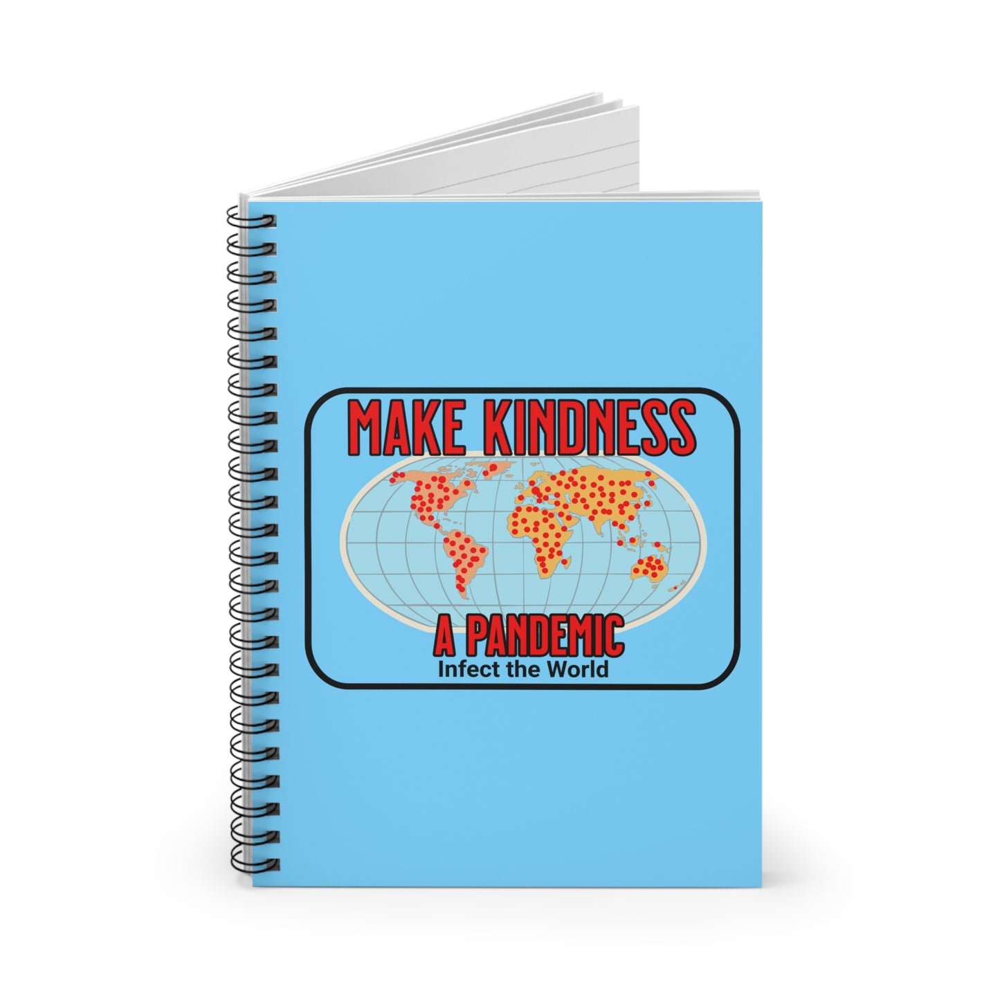Make Kindness a Pandemic Notebook — Spiral Ruled Journal for Positivity & Gifts, Faith-Based