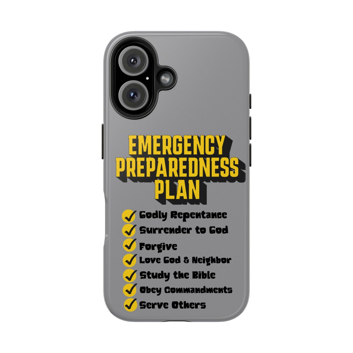 Emergency Preparedness Plan, Phone Case, Christian, Faith-Based