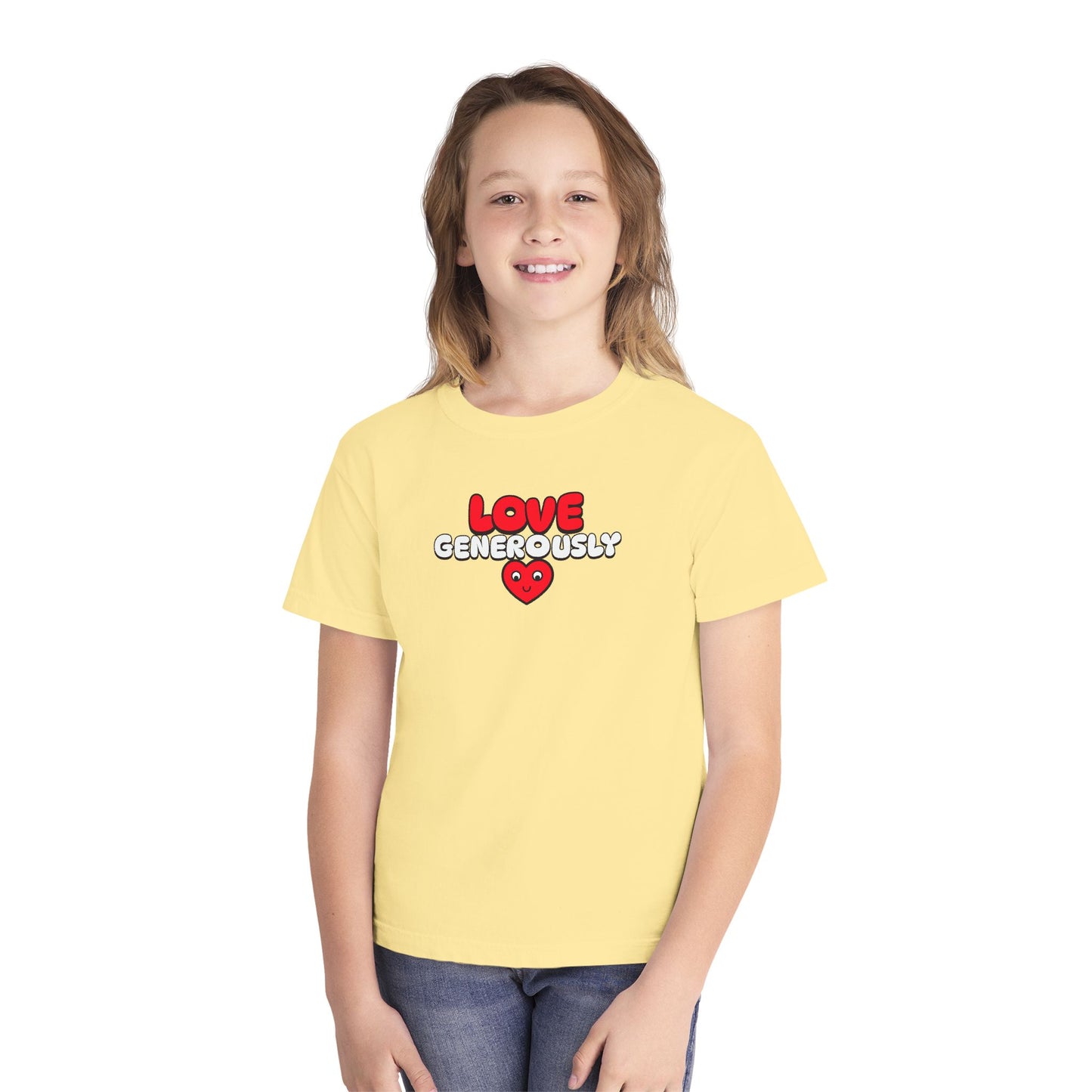 Youth Tee — "Love Generously", Faith-Based
