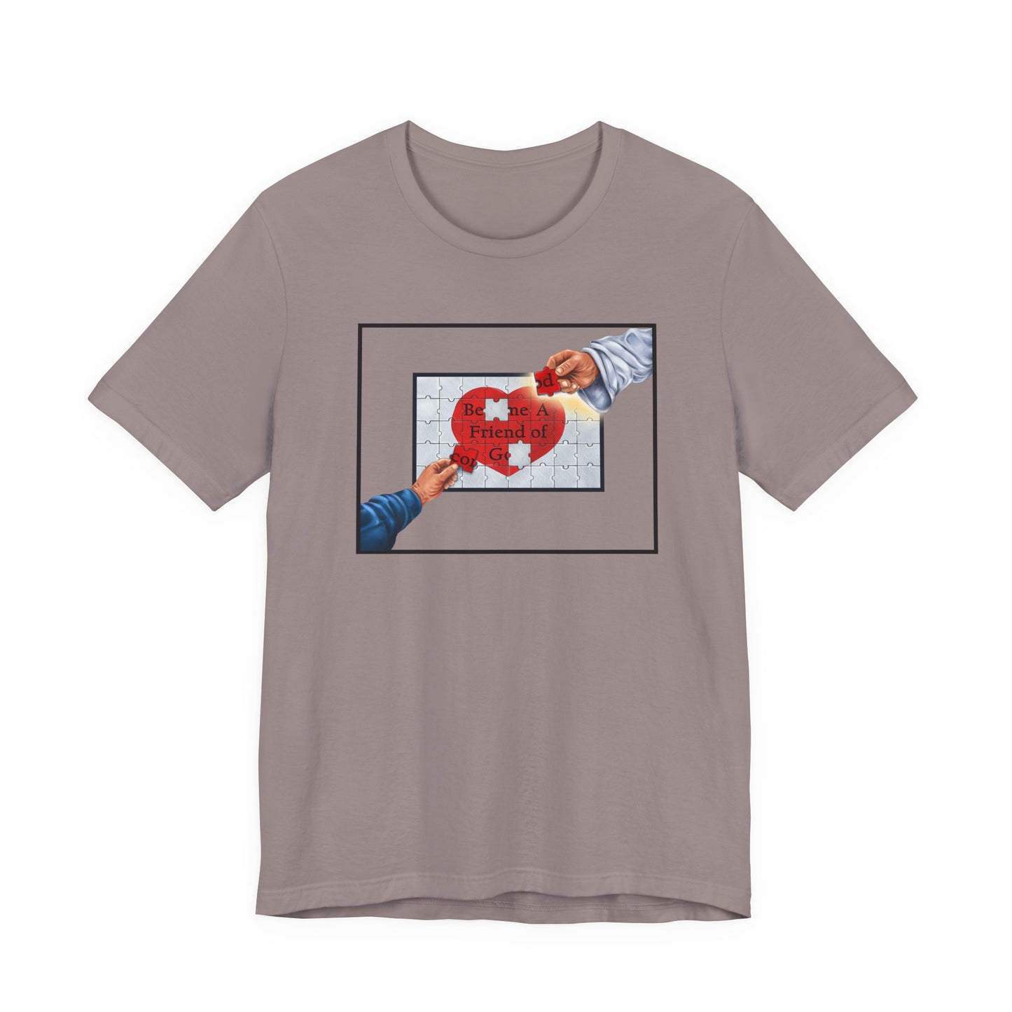 Become A Friend of God Puzzle Design (Red), Faith-Based, Christian