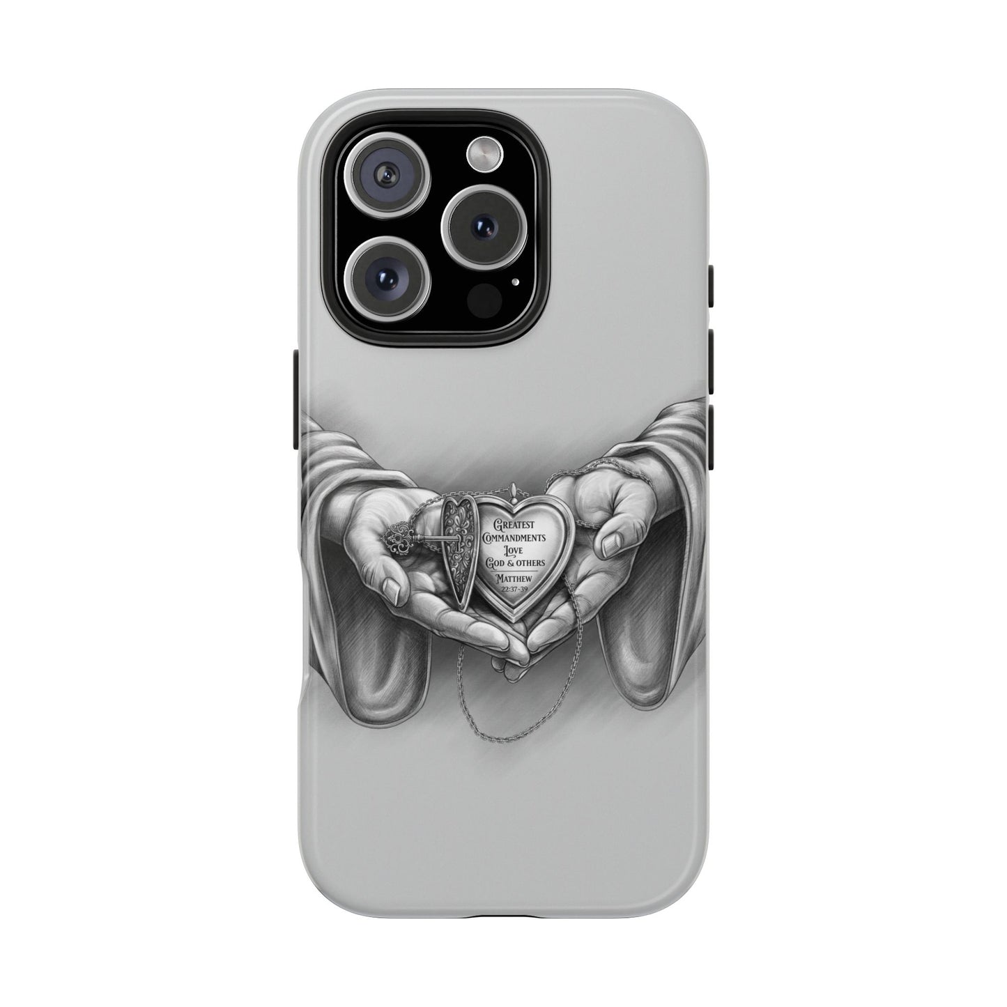 Greatest Commandment: Love God & Others, Phone Case, Christian, Faith-Based