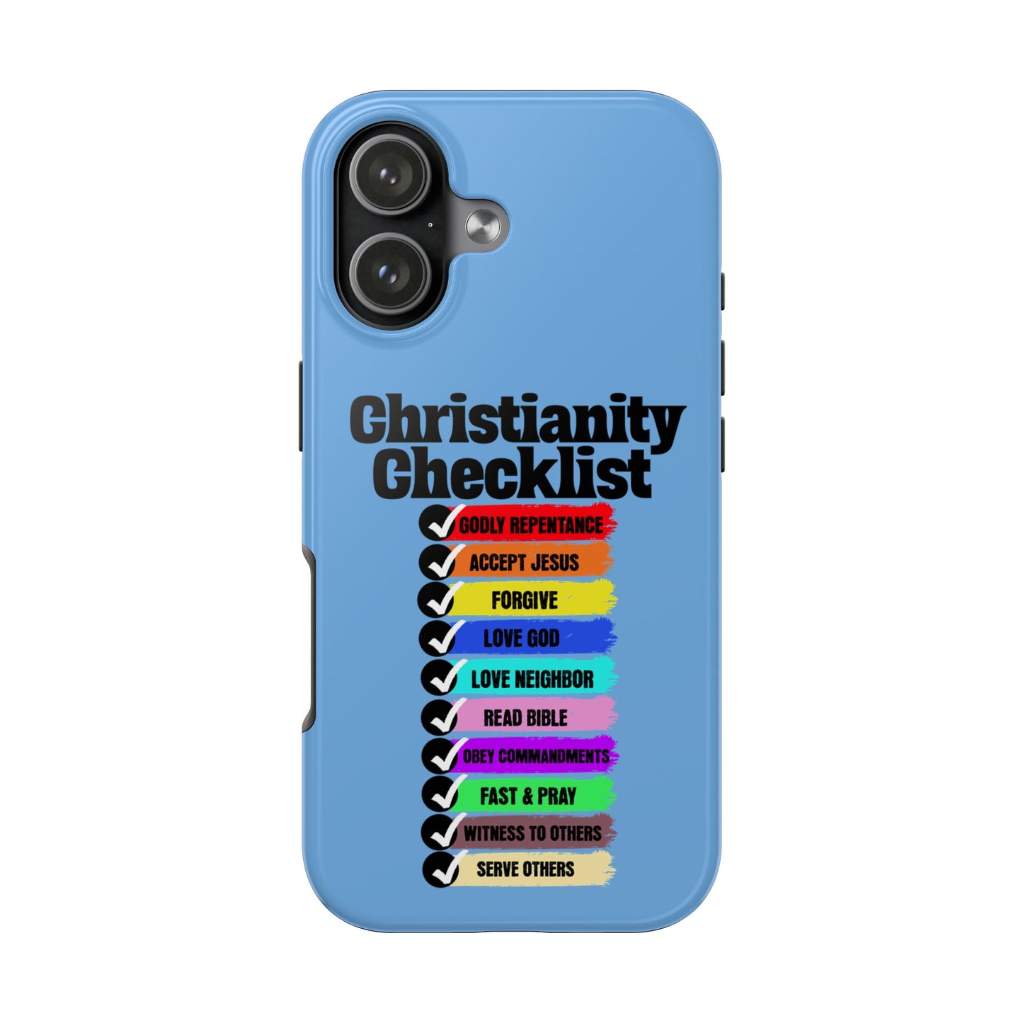 Christianity Checklist, Phone Case, Christian, Faith-Based