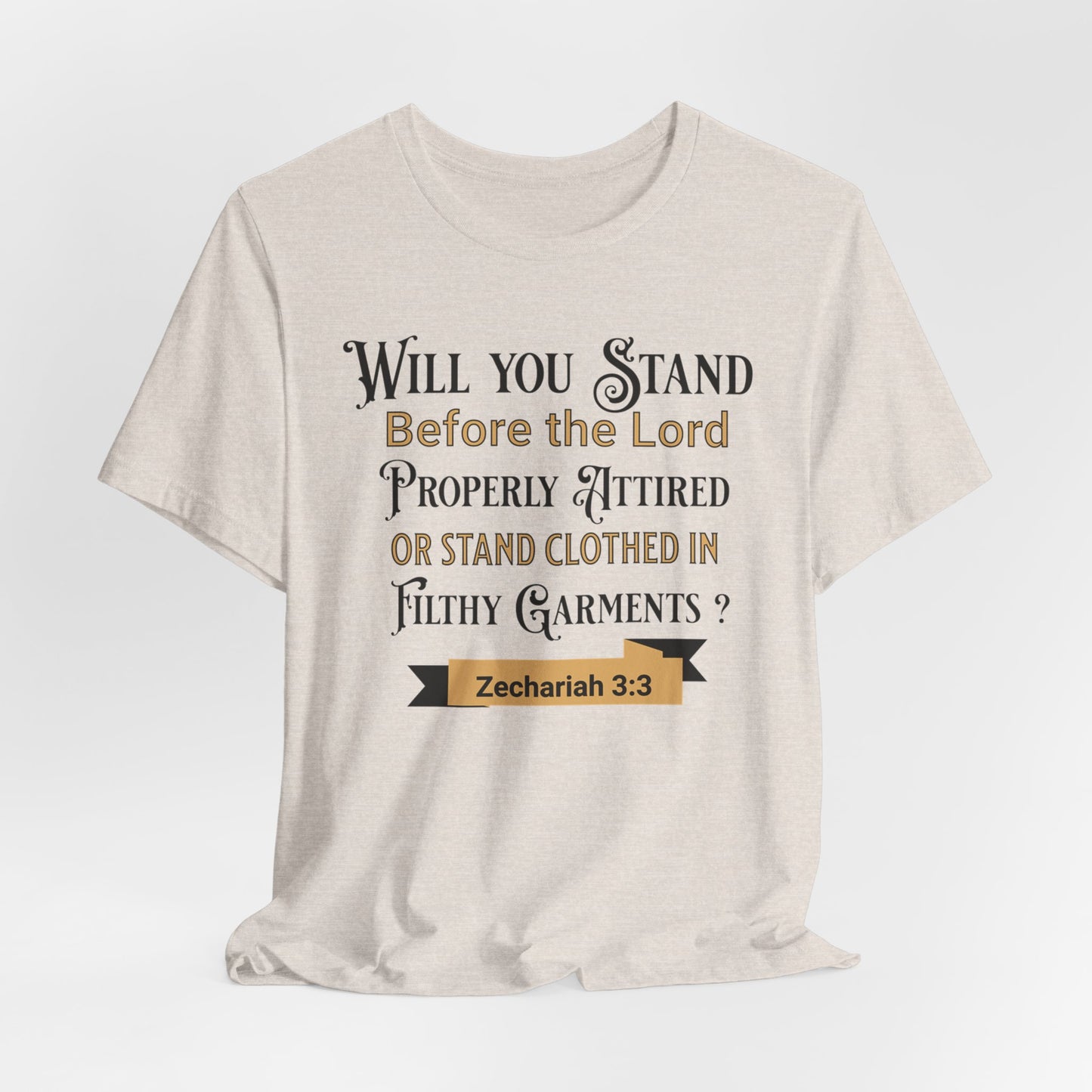 Will You Stand Before the Lord Properly Attired, Christian, Faith-Based, Repentance