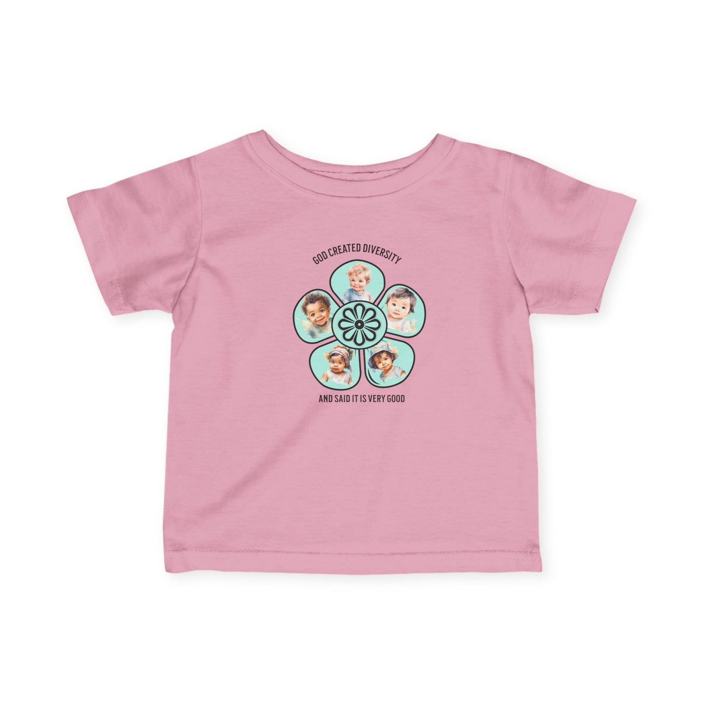 Infant Tee, God Created Diversity, Christian, Faith-Based