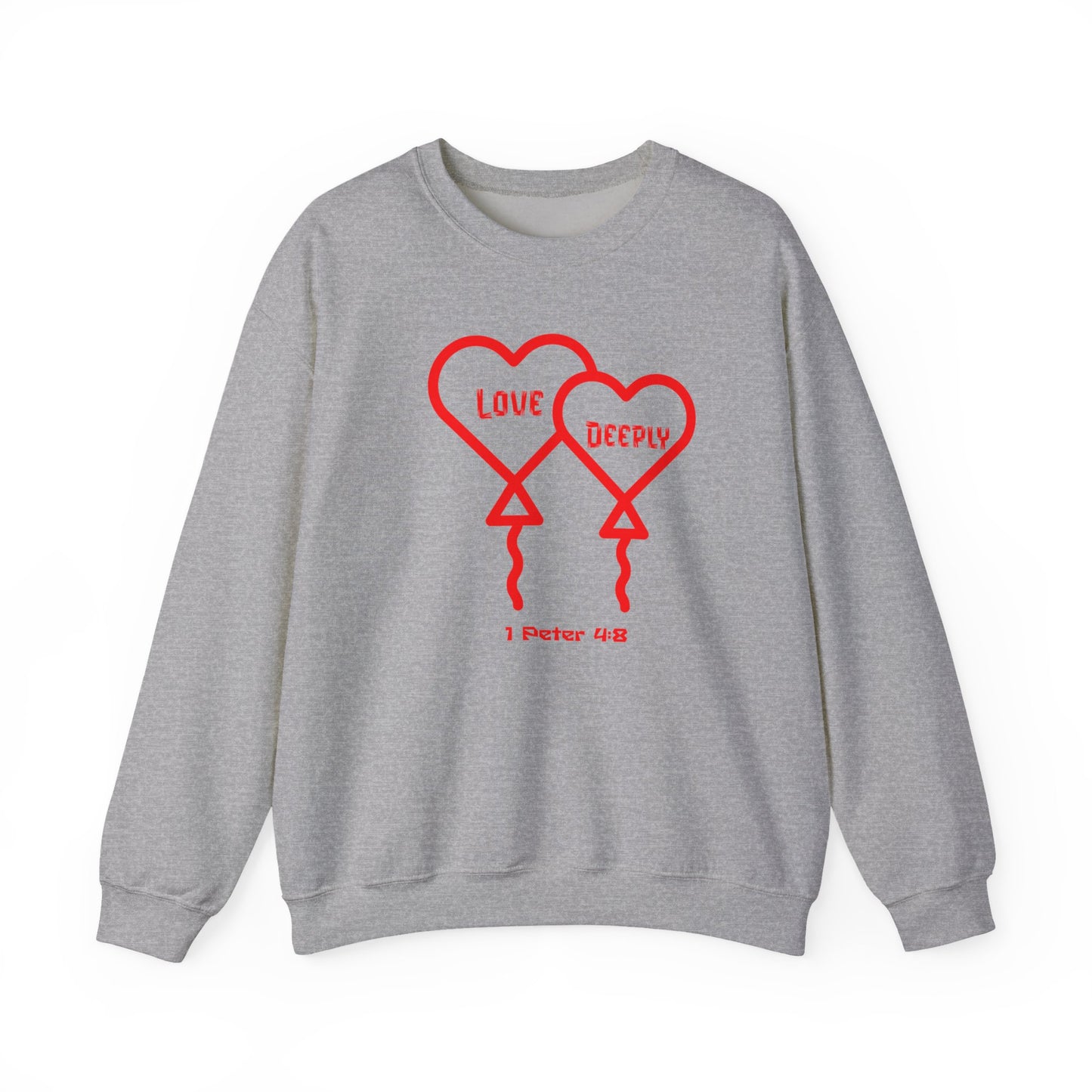 Love Deeply, Faith-Based, Repentance, Unisex Heavy Blend Sweatshirt