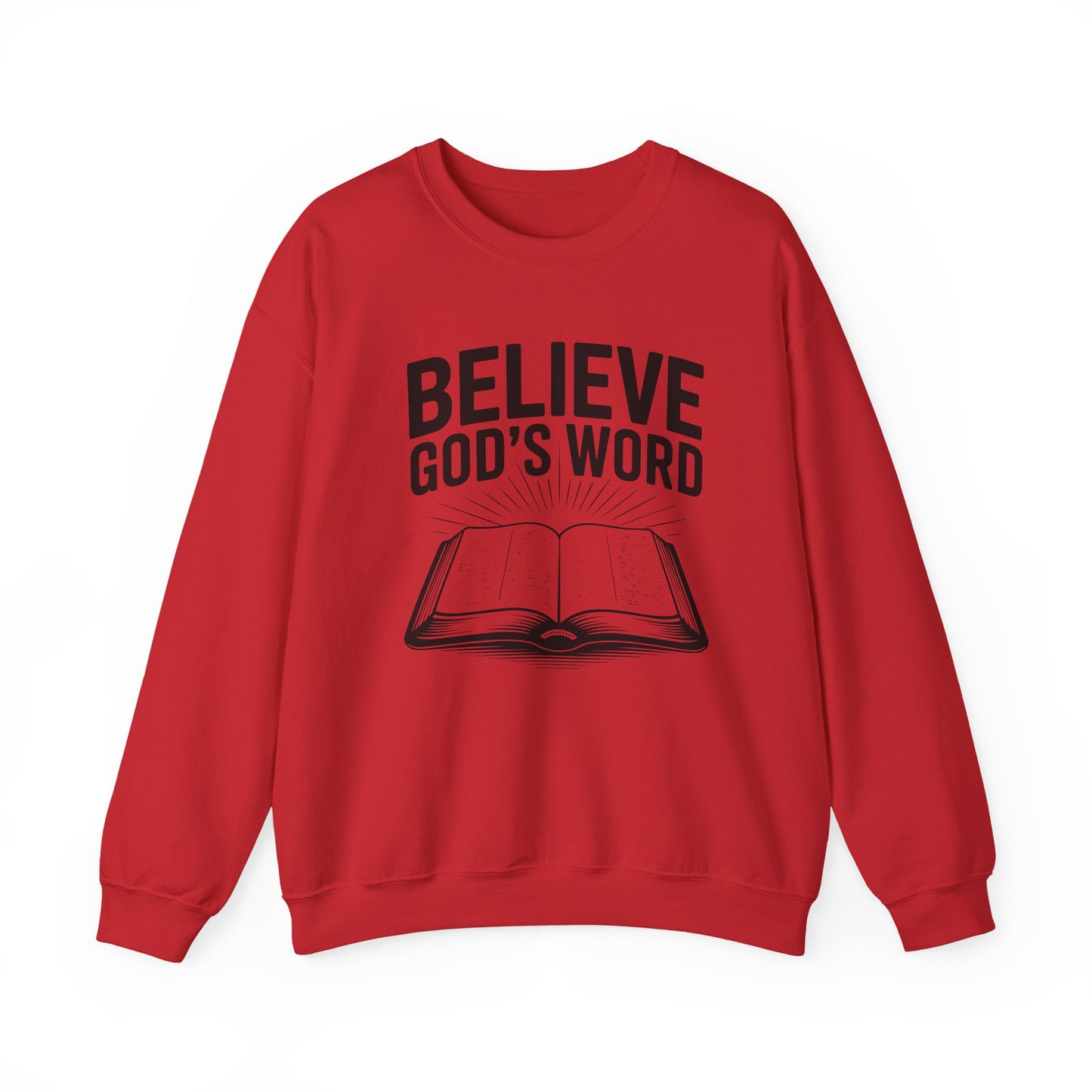 Believe God's Word, Faith-Based, Unisex Heavy Blend Sweatshirt