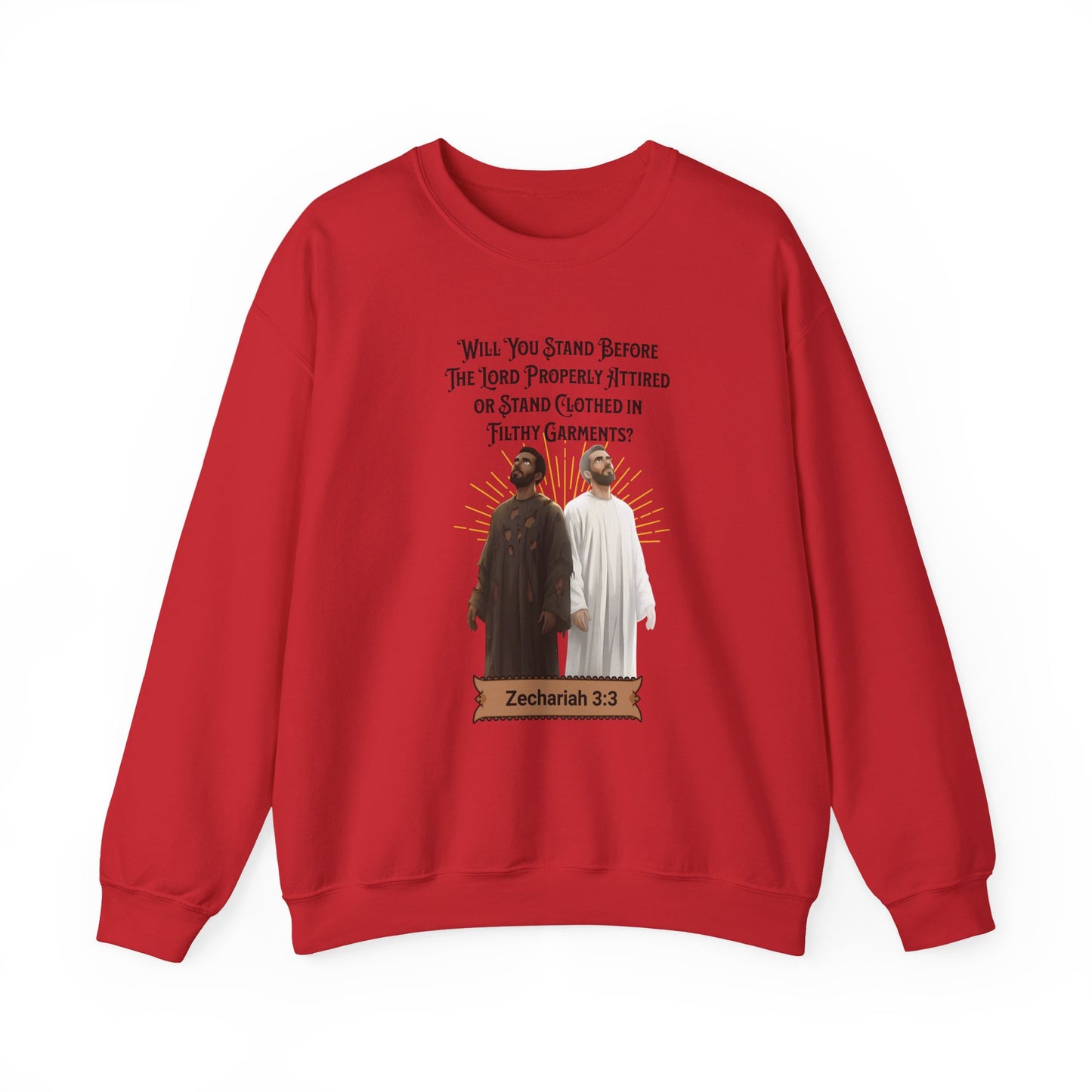 Stand Before the Lord Properly Attired, Faith-Based, Repentance, Unisex Heavy Blend Sweatshirt